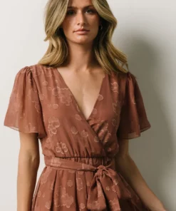RR Dresses Faye Maxi Dress | Rosy Brown