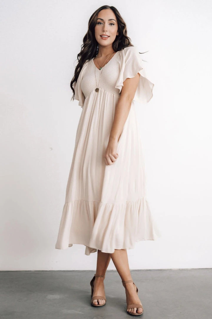 IL Dresses Felicity Smocked Dress | Ivory 4 IL Dresses Felicity Smocked Dress | Ivory