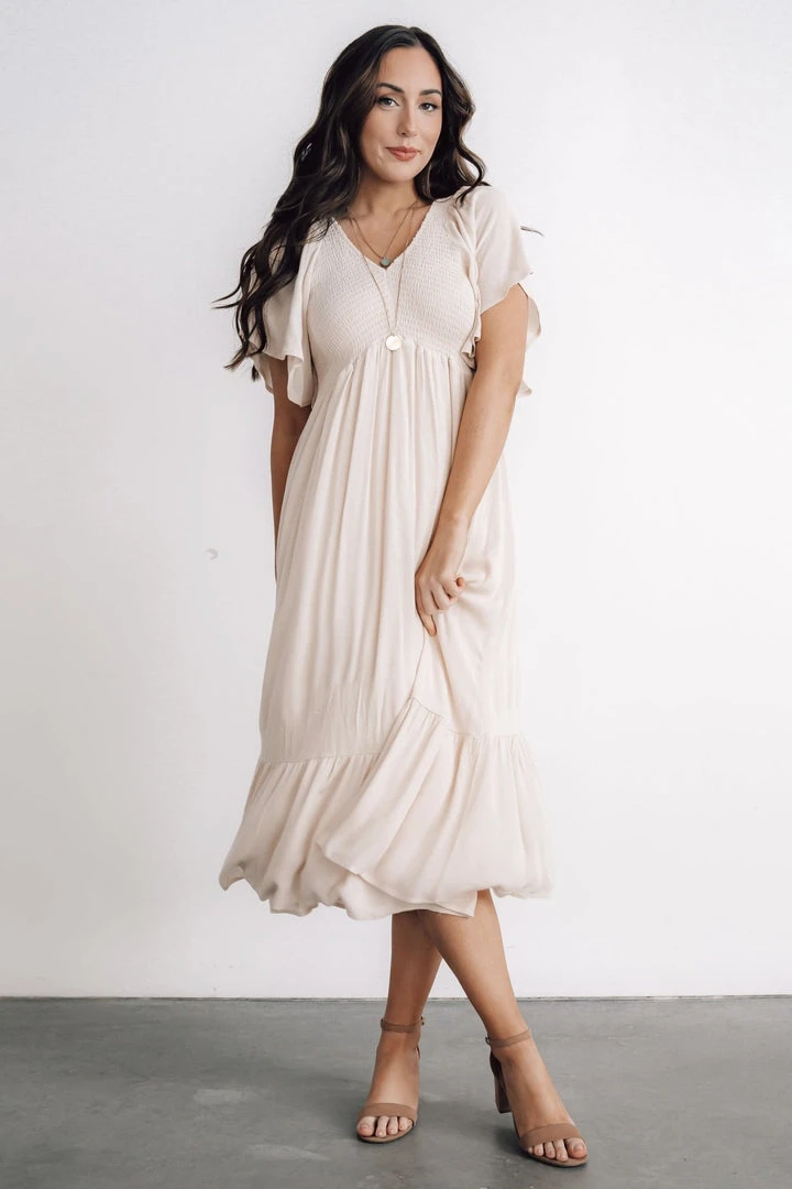 IL Dresses Felicity Smocked Dress | Ivory 1 IL Dresses Felicity Smocked Dress | Ivory