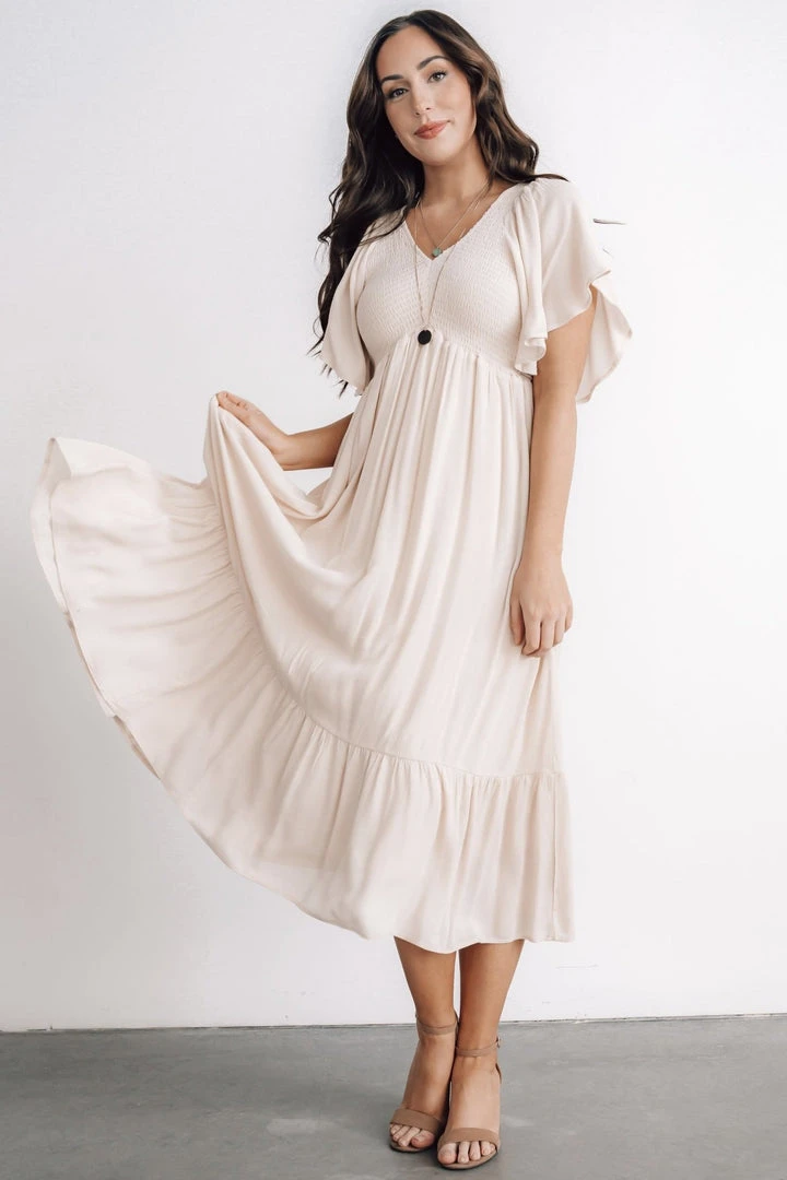 IL Dresses Felicity Smocked Dress | Ivory 2 IL Dresses Felicity Smocked Dress | Ivory