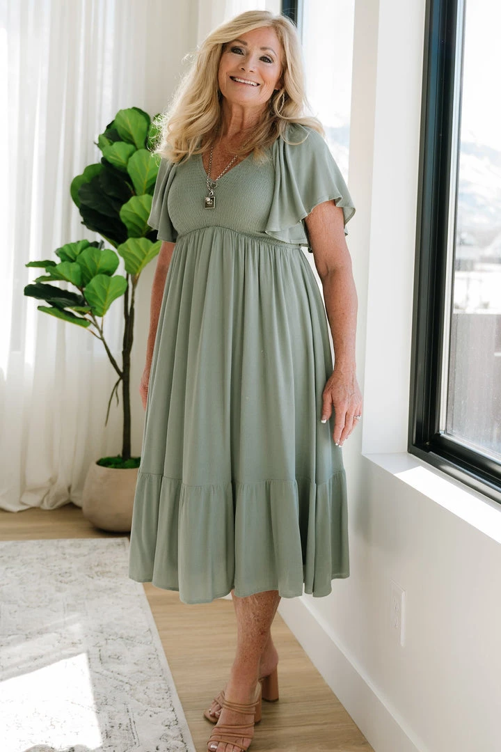 IL Felicity Smocked Dress | Sage Dresses 1 IL Felicity Smocked Dress | Sage Dresses