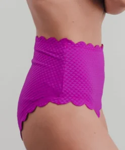 BJB Fiji Scalloped Swim Bottom | Fuchsia 9 BJB Fiji Scalloped Swim Bottom | Fuchsia