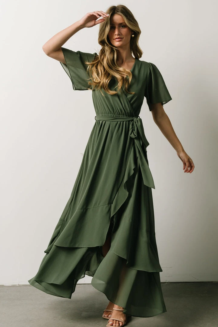 BB Custom Fiore Tulip Style Dress | Dusty Green Dresses 4 BB Custom Fiore Tulip Style Dress | Dusty Green Dresses