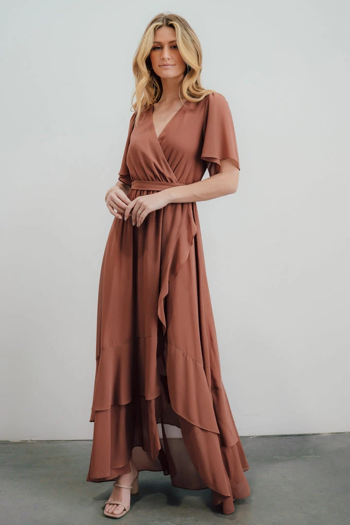 BB Custom Fiore Tulip Style Dress | Rosy Brown 1 BB Custom Fiore Tulip Style Dress | Rosy Brown