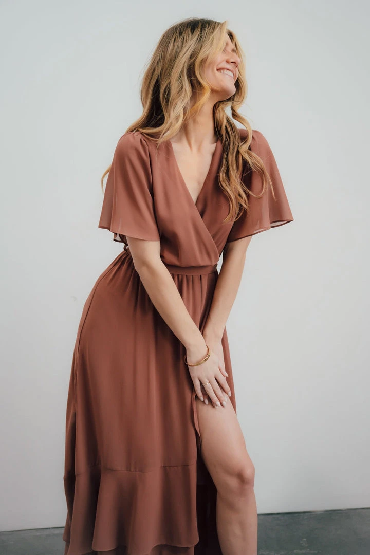 BB Custom Fiore Tulip Style Dress | Rosy Brown 8 BB Custom Fiore Tulip Style Dress | Rosy Brown