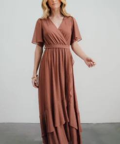 BB Custom Fiore Tulip Style Dress | Rosy Brown 14 BB Custom Fiore Tulip Style Dress | Rosy Brown