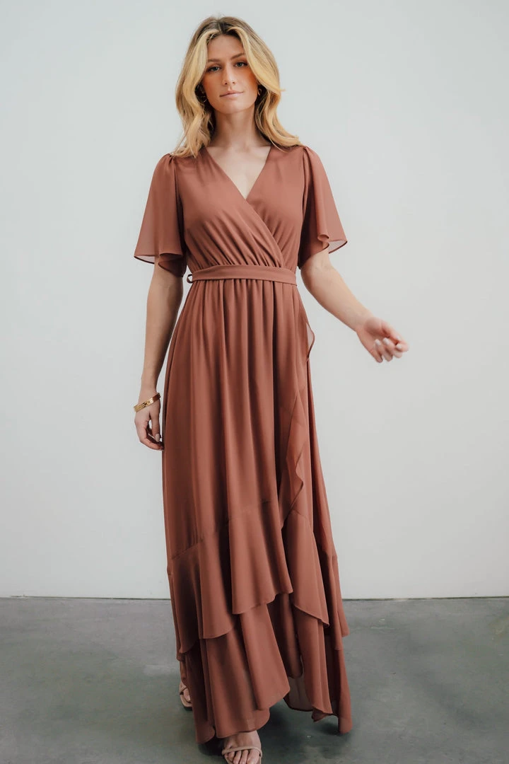 BB Custom Fiore Tulip Style Dress | Rosy Brown 7 BB Custom Fiore Tulip Style Dress | Rosy Brown