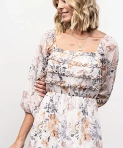 JH Dresses Florence Maxi Dress | Ivory Floral