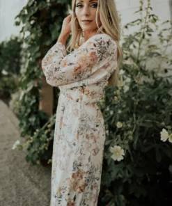 JH Dresses Florence Maxi Dress | Ivory Floral