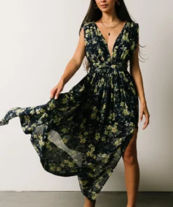 DD Flynn V-Neck Maxi Dress | Navy Floral Dresses 14 DD Flynn V-Neck Maxi Dress | Navy Floral Dresses