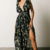DD Flynn V-Neck Maxi Dress | Navy Floral Dresses