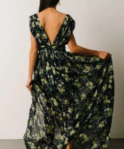 DD Flynn V-Neck Maxi Dress | Navy Floral Dresses 12 DD Flynn V-Neck Maxi Dress | Navy Floral Dresses