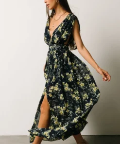 DD Flynn V-Neck Maxi Dress | Navy Floral Dresses 13 DD Flynn V-Neck Maxi Dress | Navy Floral Dresses