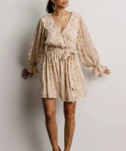 FT Shop All Frenchie Short Dress | Taupe Floral