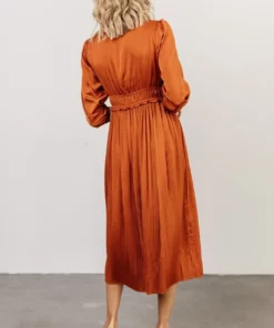 POL Gabriella Satin Midi Dress | Spice Dresses 10 POL Gabriella Satin Midi Dress | Spice Dresses