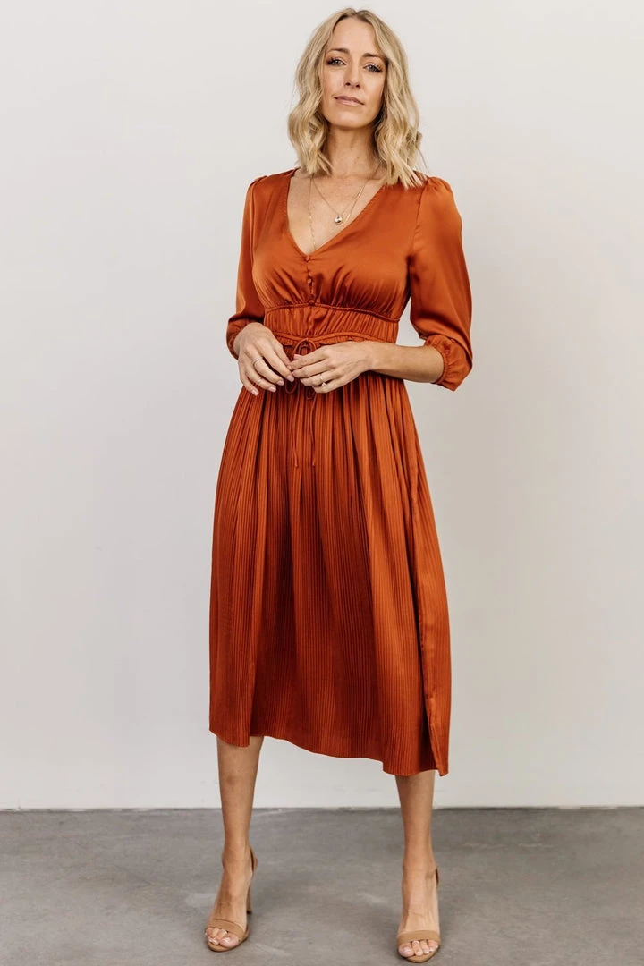 POL Gabriella Satin Midi Dress | Spice Dresses 1 POL Gabriella Satin Midi Dress | Spice Dresses