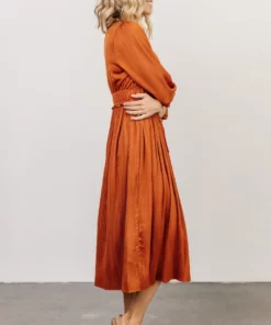 POL Gabriella Satin Midi Dress | Spice Dresses 9 POL Gabriella Satin Midi Dress | Spice Dresses