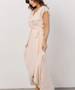 Soi Gaia Tulip Wrap Dress | Light Peach 7 Soi Gaia Tulip Wrap Dress | Light Peach