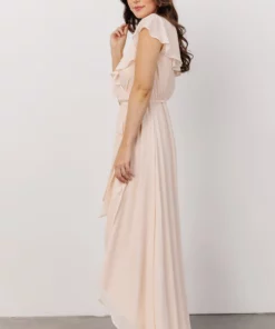 Soi Gaia Tulip Wrap Dress | Light Peach 8 Soi Gaia Tulip Wrap Dress | Light Peach