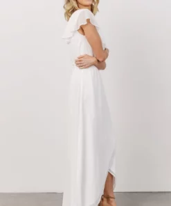 Soi Gaia Tulip Wrap Dress | Off White