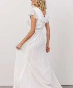 Soi Gaia Tulip Wrap Dress | Off White