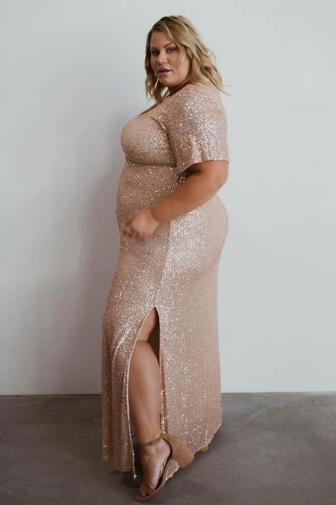 BB Custom Gatsby Sequin Gown | Rose Gold Dresses 6 BB Custom Gatsby Sequin Gown | Rose Gold Dresses