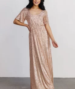 BB Custom Gatsby Sequin Gown | Rose Gold Dresses 23 BB Custom Gatsby Sequin Gown | Rose Gold Dresses