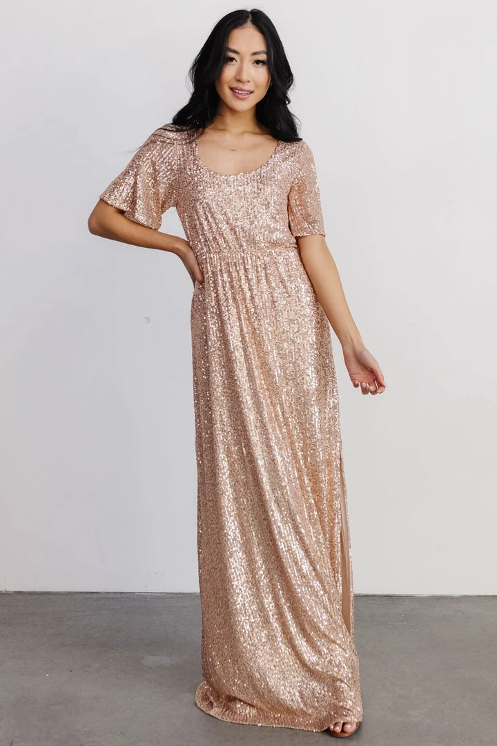 BB Custom Gatsby Sequin Gown | Rose Gold Dresses 11 BB Custom Gatsby Sequin Gown | Rose Gold Dresses