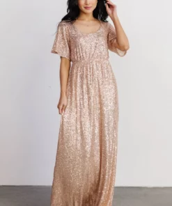 BB Custom Gatsby Sequin Gown | Rose Gold Dresses 25 BB Custom Gatsby Sequin Gown | Rose Gold Dresses
