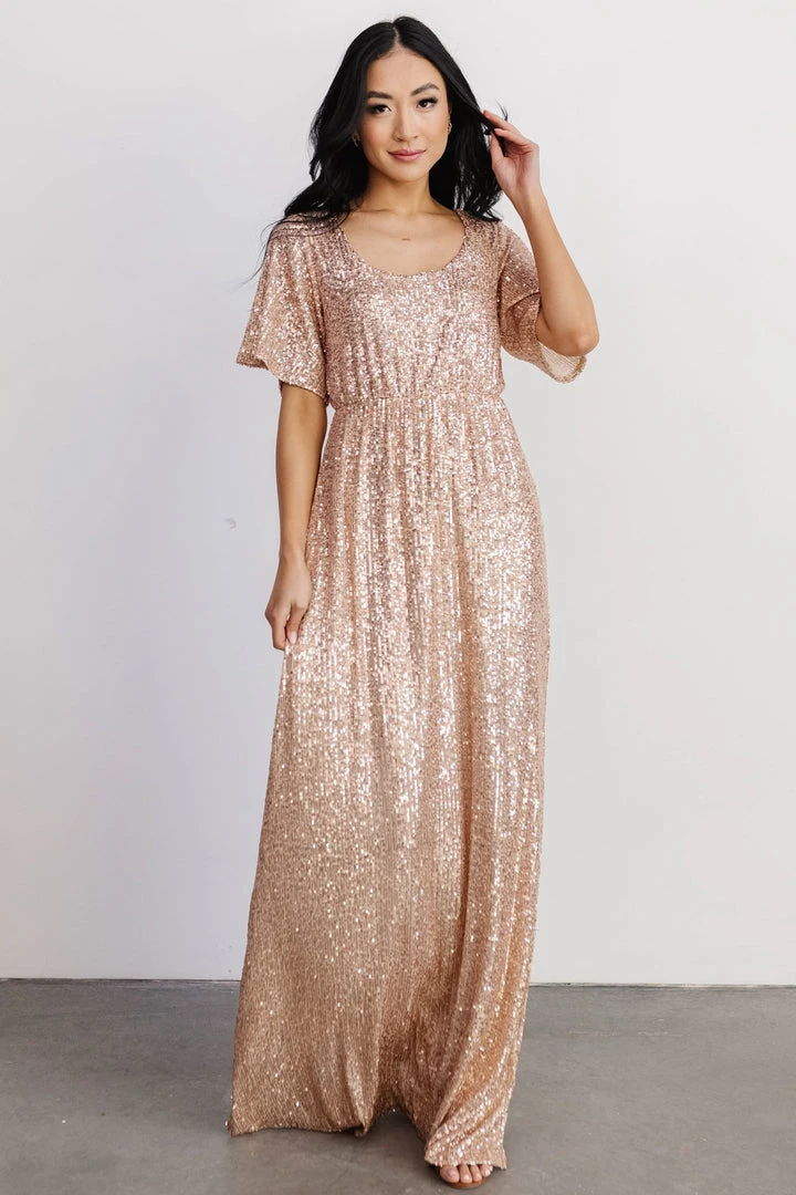 BB Custom Gatsby Sequin Gown | Rose Gold Dresses 13 BB Custom Gatsby Sequin Gown | Rose Gold Dresses