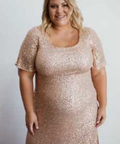 BB Custom Gatsby Sequin Gown | Rose Gold Dresses 16 BB Custom Gatsby Sequin Gown | Rose Gold Dresses