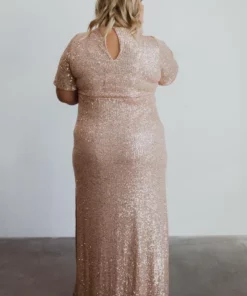 BB Custom Gatsby Sequin Gown | Rose Gold Dresses 20 BB Custom Gatsby Sequin Gown | Rose Gold Dresses