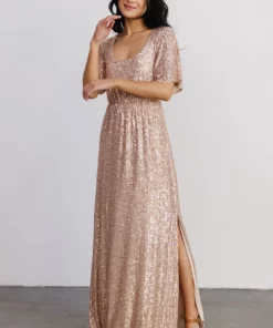 BB Custom Gatsby Sequin Gown | Rose Gold Dresses 15 BB Custom Gatsby Sequin Gown | Rose Gold Dresses