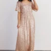 BB Custom Gatsby Sequin Gown | Rose Gold Dresses
