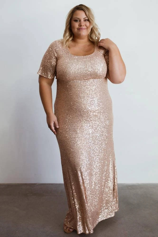 BB Custom Gatsby Sequin Gown | Rose Gold Dresses 12 BB Custom Gatsby Sequin Gown | Rose Gold Dresses