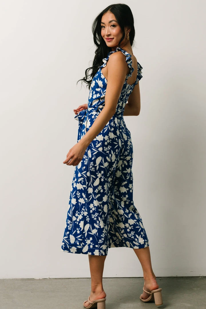 SL Gemma Jumpsuit | Royal Blue Floral Vacation 4 SL Gemma Jumpsuit | Royal Blue Floral Vacation