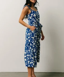 SL Gemma Jumpsuit | Royal Blue Floral Vacation 8 SL Gemma Jumpsuit | Royal Blue Floral Vacation