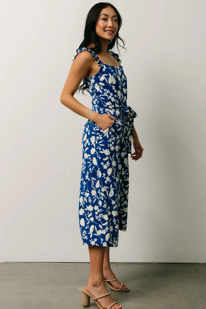 SL Gemma Jumpsuit | Royal Blue Floral Vacation 3 SL Gemma Jumpsuit | Royal Blue Floral Vacation