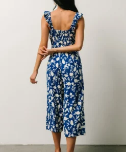 SL Gemma Jumpsuit | Royal Blue Floral Vacation 10 SL Gemma Jumpsuit | Royal Blue Floral Vacation