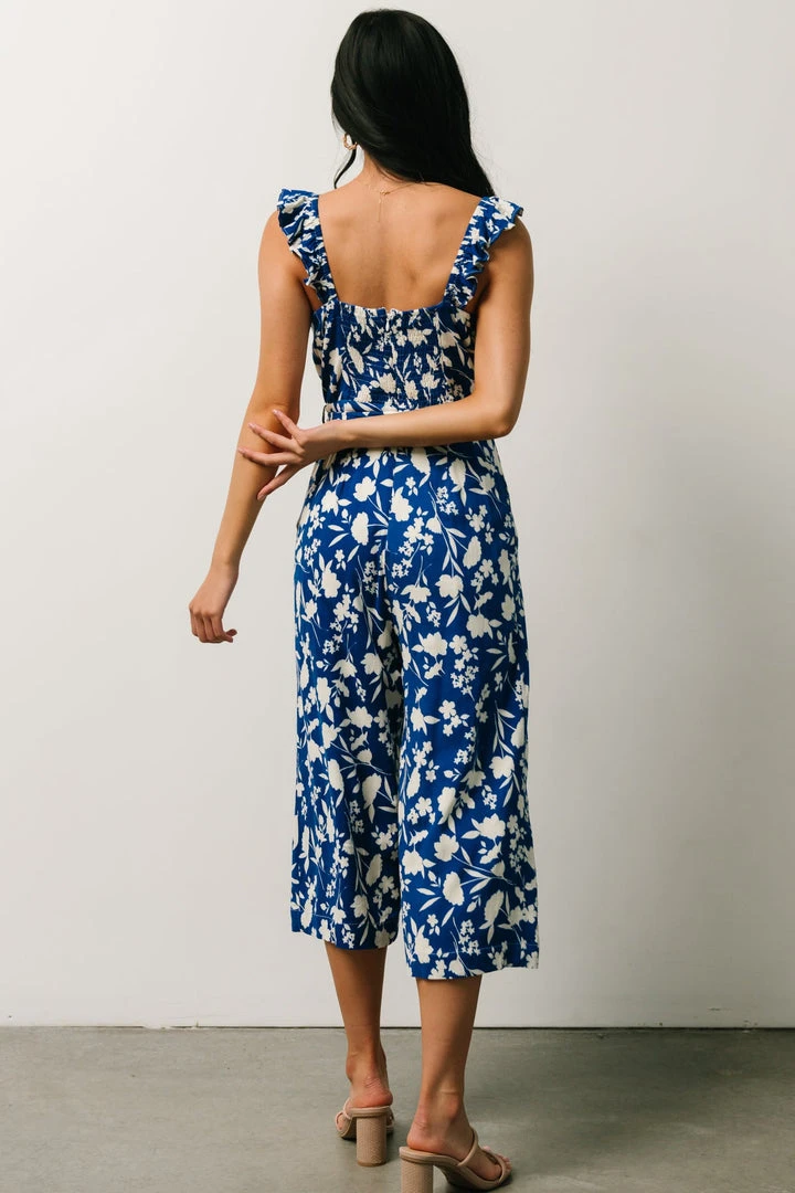 SL Gemma Jumpsuit | Royal Blue Floral Vacation 5 SL Gemma Jumpsuit | Royal Blue Floral Vacation