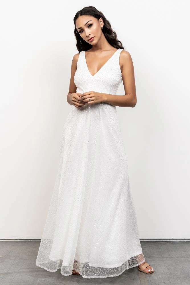 BB Custom Geneva Sparkle Gown | White 1 BB Custom Geneva Sparkle Gown | White