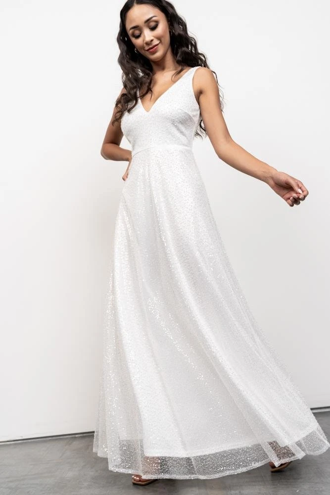 BB Custom Geneva Sparkle Gown | White 5 BB Custom Geneva Sparkle Gown | White