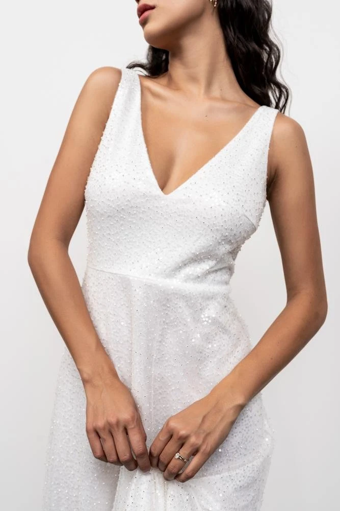 BB Custom Geneva Sparkle Gown | White 4 BB Custom Geneva Sparkle Gown | White