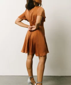 DD Dresses Gina Peek-a-Boo Mini Dress | Bronze