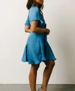 DD Dresses Gina Peek-a-Boo Mini Dress | French Blue