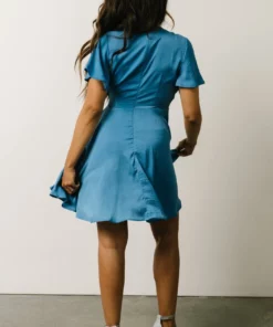 DD Dresses Gina Peek-a-Boo Mini Dress | French Blue