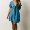 DD Dresses Gina Peek-a-Boo Mini Dress | French Blue