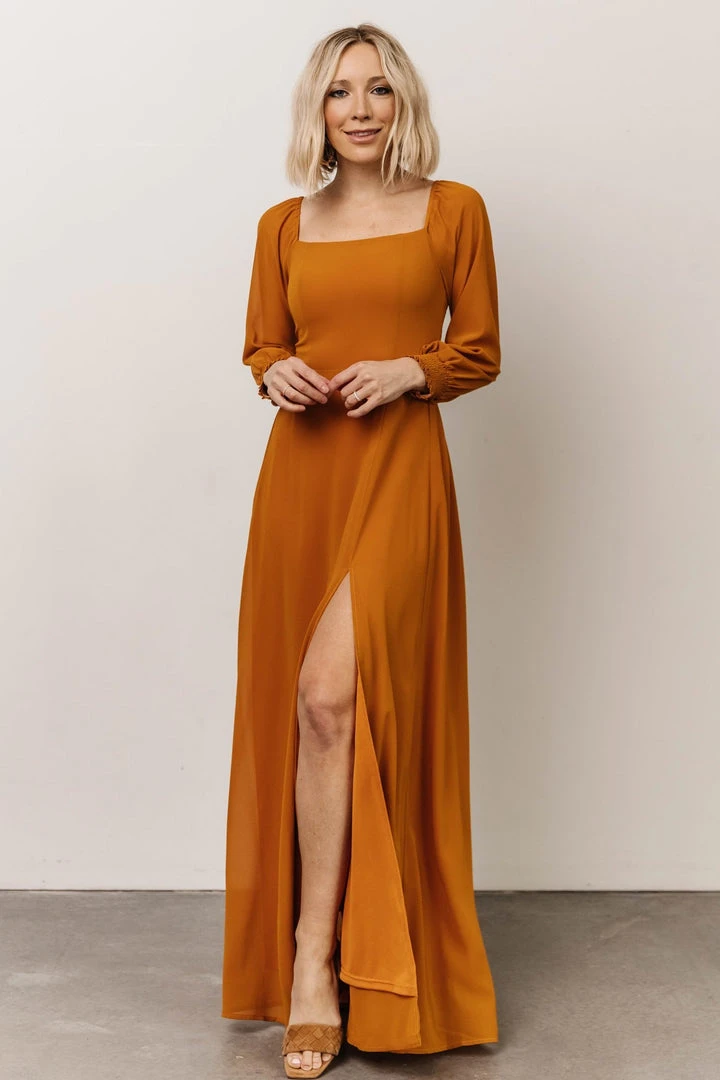 BB Custom Dresses Giselle Maxi Dress | Amber 1 BB Custom Dresses Giselle Maxi Dress | Amber