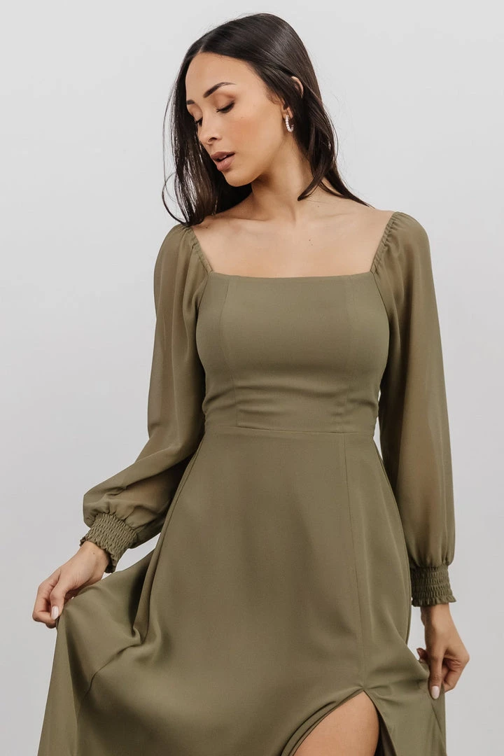 BB Custom Dresses Giselle Maxi Dress | Dusty Olive 3 BB Custom Dresses Giselle Maxi Dress | Dusty Olive