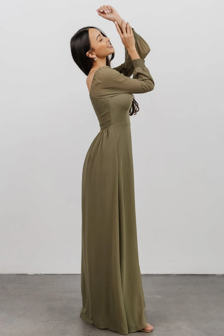 BB Custom Dresses Giselle Maxi Dress | Dusty Olive 10 BB Custom Dresses Giselle Maxi Dress | Dusty Olive